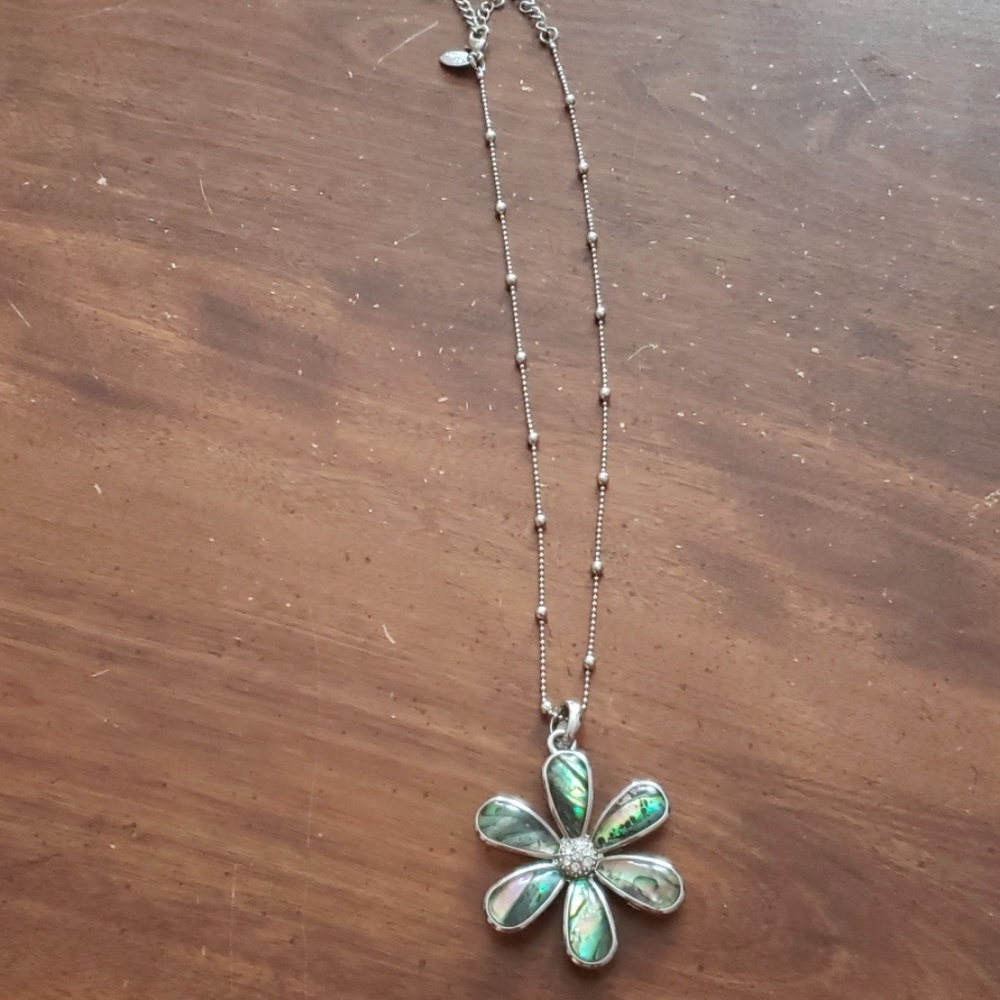 Lia Sophia water lily necklace